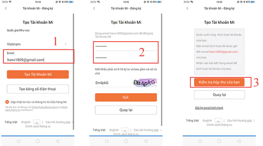 Mi Home là gì? Khám phá các đặc điểm và hướng dẫn sử dụng chi tiết Cách tạo tài khoản Mi bằng Email